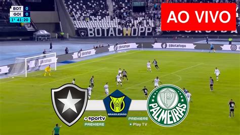 Botafogo X Palmeiras Ao Vivo Com Imagens Jogo De Hoje Assista Agora Youtube