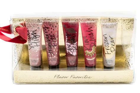 Buy Victorias Secret Flavor Favorites Flavored Lip Gloss Set Of 5 With Carrying Case Sugar