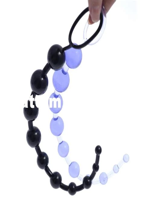 13 Inch Oriental Jelly Anal Beads For Beginner Flexible Anal Stimulator