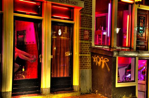 City Break Holiday Amsterdam The Netherlands Red Light District Photo