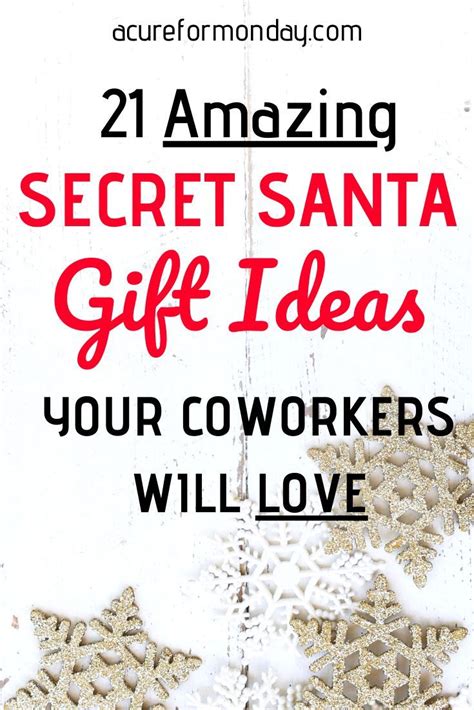 21 Best Secret Santa T Ideas For Coworkers Under 25 Secret