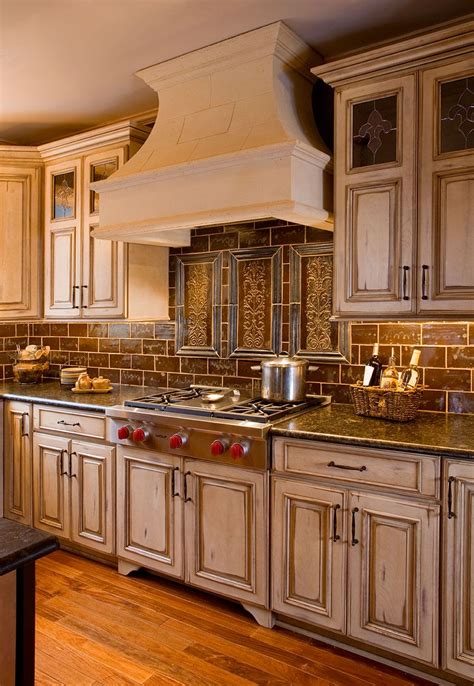 Traditional Antique White Kitchen Cabinets Welcome This Photo Gallery