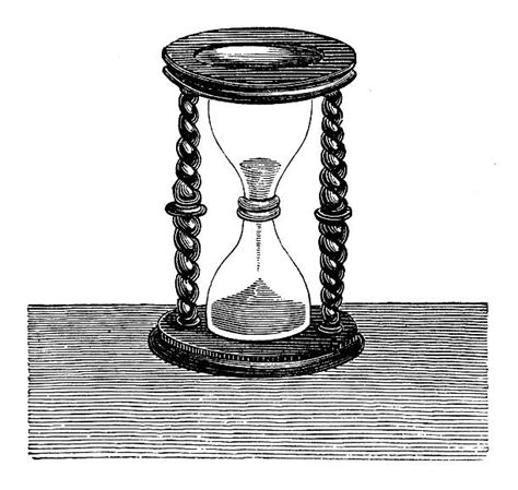 Antique Hourglass Drawing Illustrations Royalty Free Vector Graphics