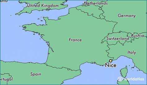 Nice On A Map Map Of France With Nice Provence Alpes Côte Dazur