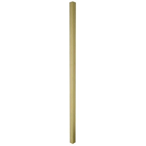 Full and half baluster sections for your home and porch restoration project. Stair Parts 41 in. x 1-1/4 in. Unfinished Red Oak Square Baluster-5060R-041-HD00L - The Home ...