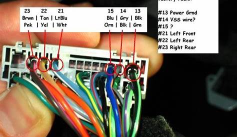 ford stereo wiring harness diagram