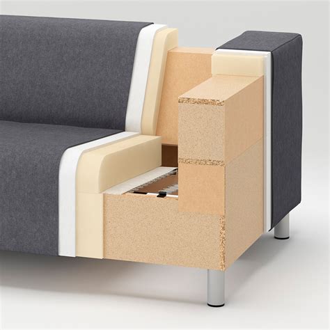 This made a very comfy place for two to stretch there legs out across. KLIPPAN Gestell 2er-Sofa - Weißpolster - IKEA Schweiz