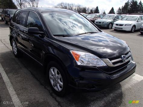 2011 honda cr v black. 2011 Crystal Black Pearl Honda CR-V SE 4WD #78585195 ...