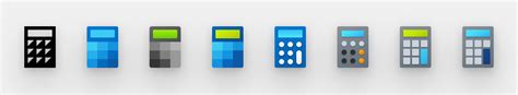 Windows Calculator Icons Design Tagebuch
