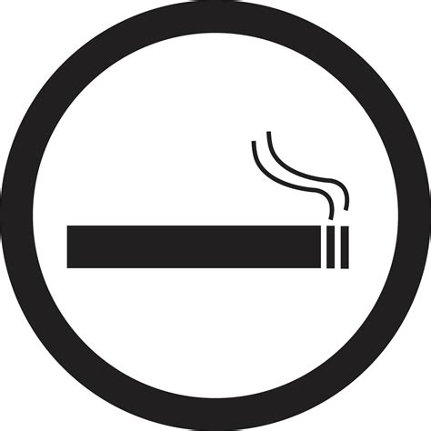 Icône De Zone De Fumée Symbole De Zone De Fumée Signe De Remarque