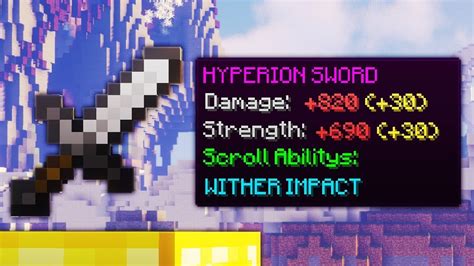 Finally Crafting A Maxed Out Hyperion Hypixel Skyblock Youtube