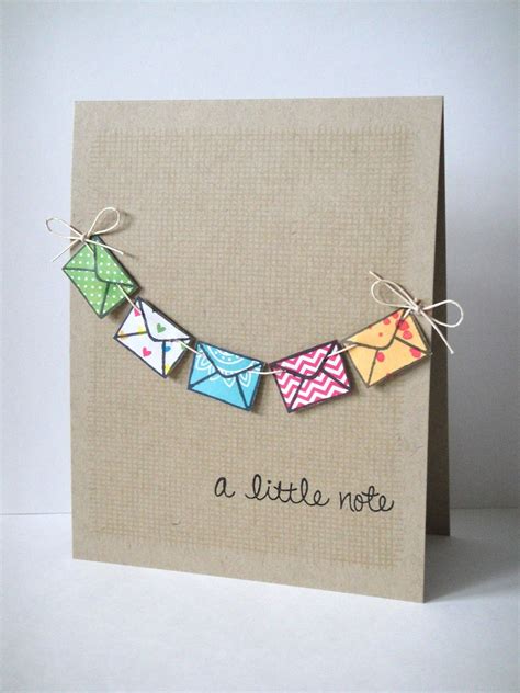 A Little Note Card 25 Handmade Cards Cute Cards Diy Cards Diy Note