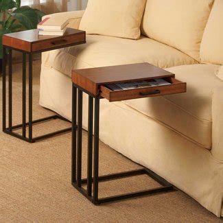 Via alwaysneverdone $30 diy sofa or console table this table, which is set at the sofa back's level, is more of a floating style option. Couch Arm Table You'll Love in 2021 - VisualHunt