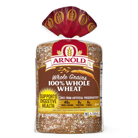 Arnold Whole Grains 100 Whole Wheat Bread 24 Oz Walmart Com