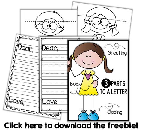 Letter writing paper (friendly letter). Friendly Letter Writing {a freebie} - Little Minds at Work