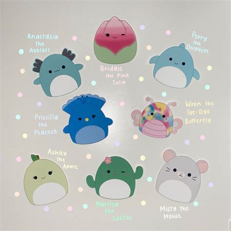 Squishmallow Stickers Etsy