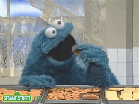 New Trending GIF Online Sesame Street Cookies Cookie Monster