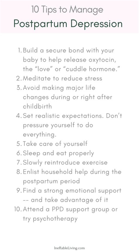 10 Tips To Manage Postpartum Depression