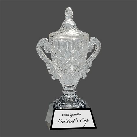 10 34 Crystal Cup On Black Pedestal Base Martin Awards