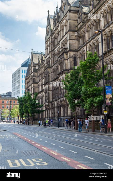 Manchester England 20 May 2018 City Centre Of Manchester During