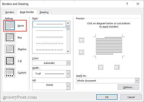 Adding A Border To A Page In Microsoft Word