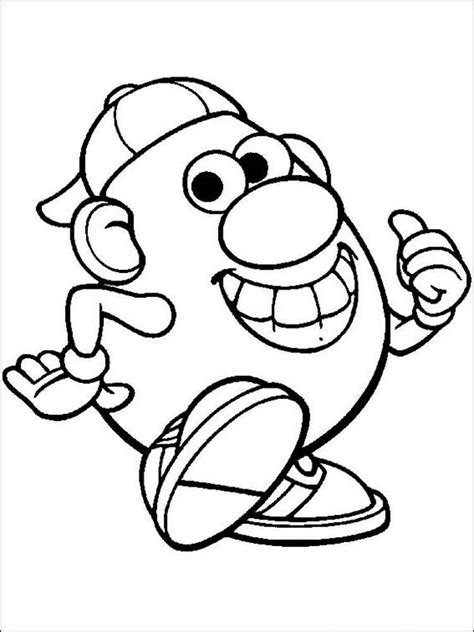 Toy story para colorear senor y senora cara de papa. Mr Potato Head coloring pages. Free Printable Mr Potato ...