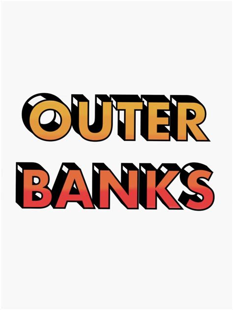 Outer Banks Obx Sticker By Mxddie Redbubble