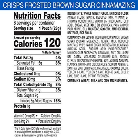 Pop Tarts Crisps Frosted Brown Sugar Cinnamazing 5 9oz Box 12 Count Pricepulse