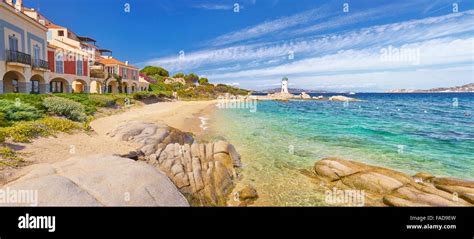 Palau Beach Costa Smeralda Sardinia Island Italy Stock Photo