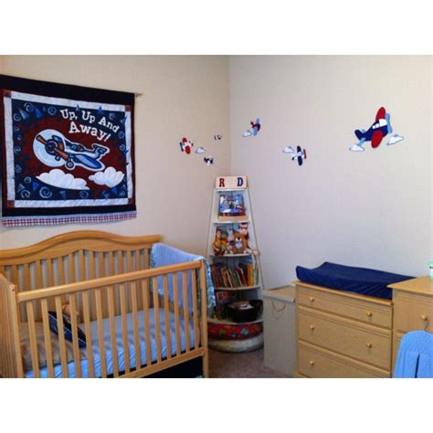 Wwii airplane bedding airplane theme bedroom decorating ideas, airplane nursery wallpaper. Boy's airplane bedroom #2 | Airplane bedroom, Airplane ...