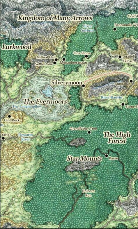 Forgotten Realms North Map