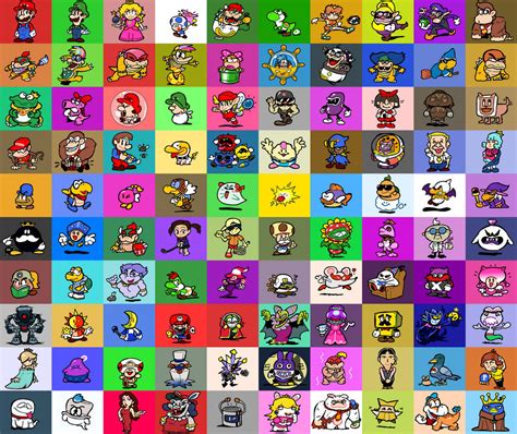 100 Mario Characters By Jazzmanz On Deviantart