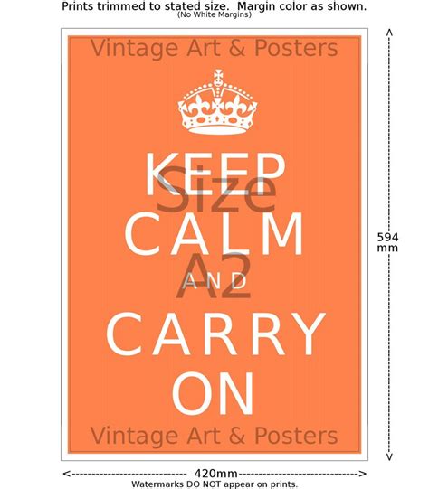 World War Ii Poster Keep Calm And Carry On British War Etsy