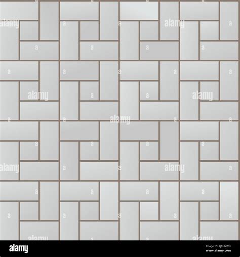 Stone Pavement From Concrete Small Tiles Seamless Pattern Road And