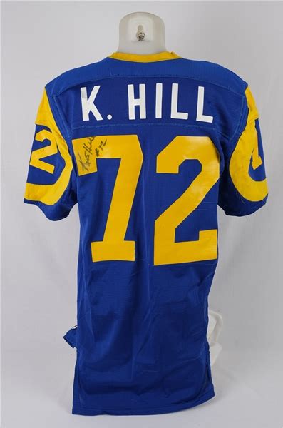 Lot Detail Kent Hill 1983 Los Angeles Rams Game Used Durene Jersey W