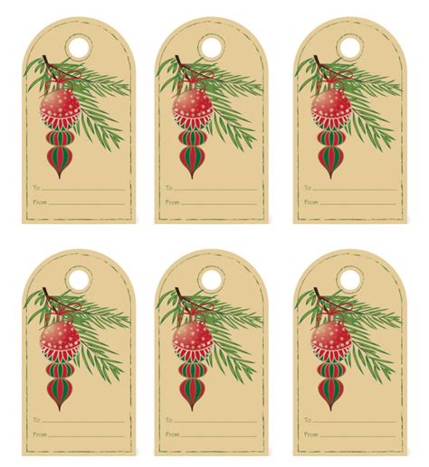 Free Printable Vintage Christmas Tags For Gifts Printable Templates