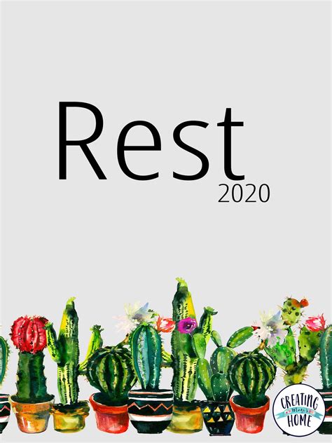 The Year Of Rest Pin