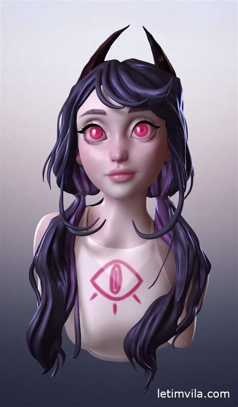Artstation Demon Girl Based On Concept By Cyarine