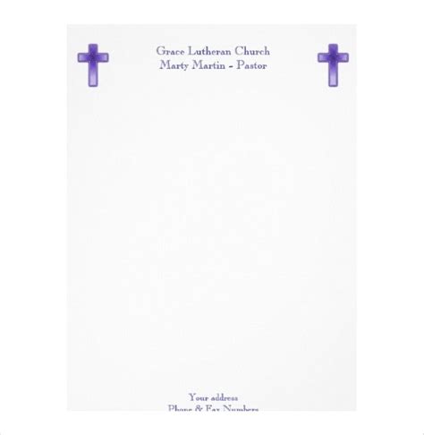 Dont panic , printable and downloadable free 9 church letterhead templates free sample example format we have created for you. 14+ Church Letterhead Templates - Free PSD, EPS, AI ...