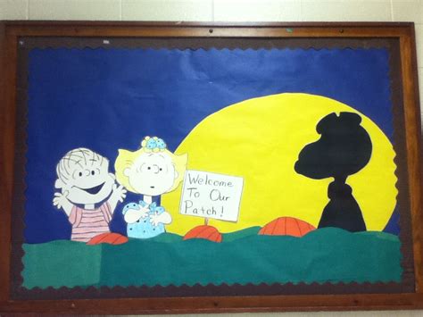 Peanuts Bulletin Board Halloween Its The Great Pumpkin Charlie Brown
