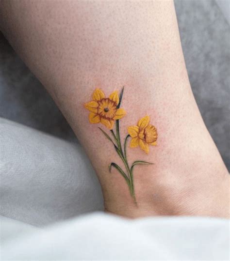 Daffodils March Birth Flower Tattoo Birth Flower Tattoos Daffodil