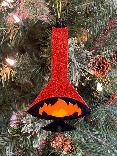 Mid Century Modern Christmas Ornament Fireside Design Malm Inspired Holiday Decor Retro