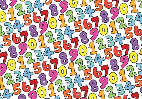 Colorful Number Pattern 131673 Vector Art At Vecteezy