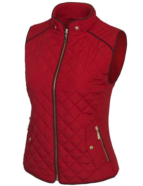 Womens Quilted Vest Fully Lined Lightweight Padded Vest Plus Size S 3