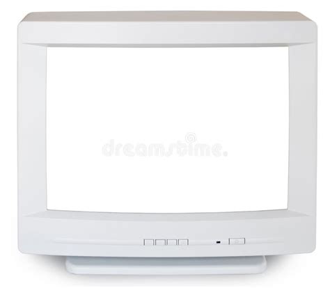 Old Computer Monitor Stock Photo Image Of Isolated Screen 4908876