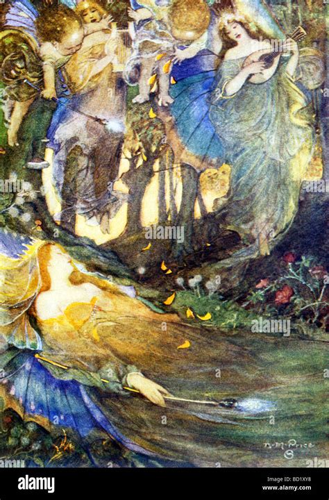 Fairies Are Shown Singing Titania From Shakespeares A Midsummer Night