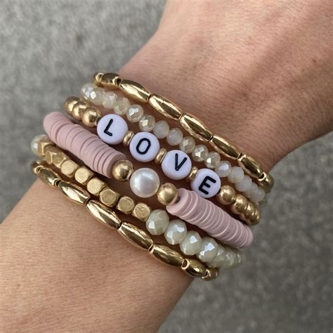 Love Bundle In 2021 Beads Bracelet Design Stacked Beaded Bracelets