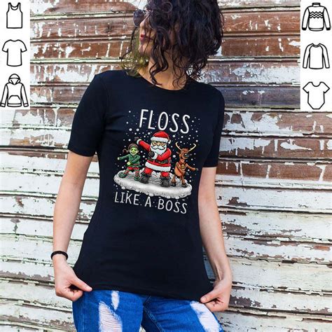 Floss Like A Boss Santa Floss Funny Christmas T Shirt T T Shirt