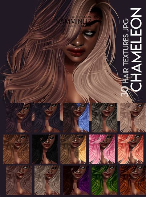 Chameleon 30 Hair Textures  Chkn Namminliz