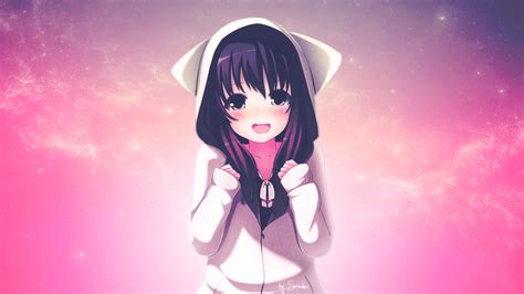 Download Cute Anime Girl Wallpaper Top Background By Randys Cute
